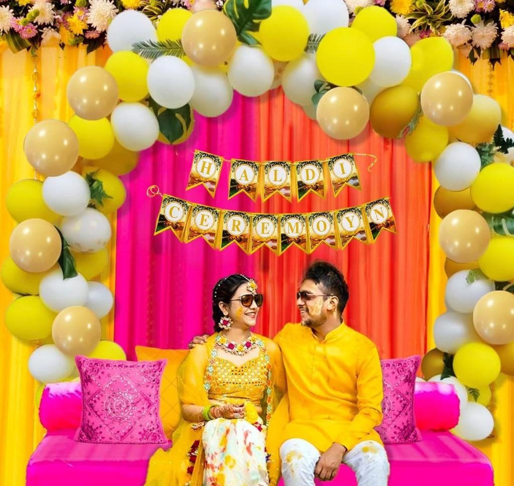 HALDI DECORATION || HALDI THEME DECORATION||  HALDI BALLOON DECORATION|| HALDI THEME|| BALLOON|| BALLOONS