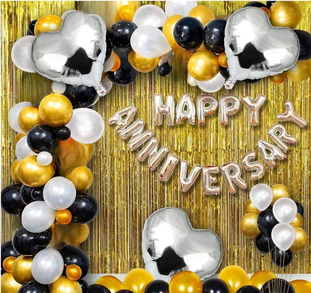 HAPPY ANNIVERSARY DECORATION COMBO KIT 36 PC