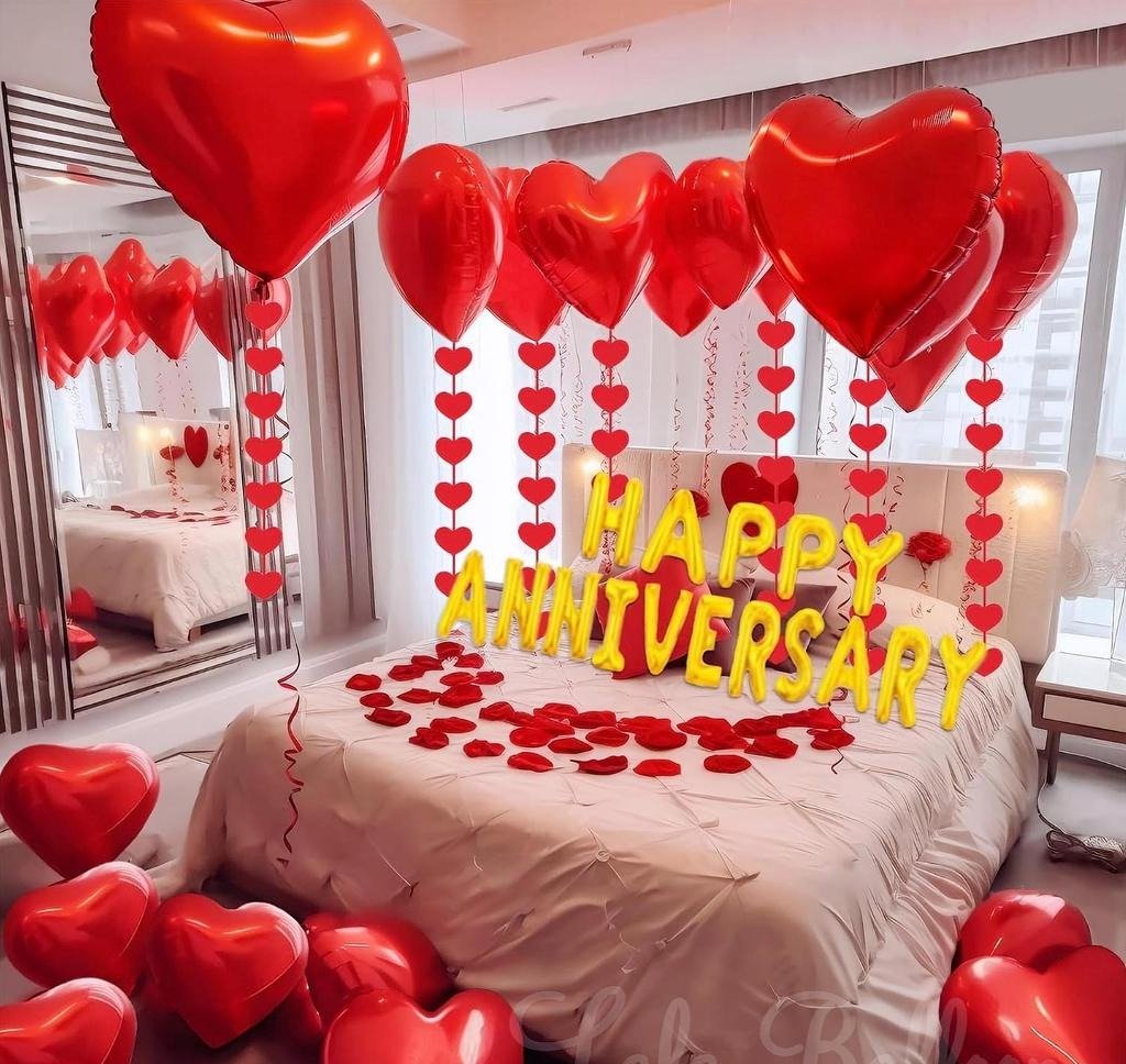 Happy Anniversary Decoration Items Kit Lifestyle Room Setup