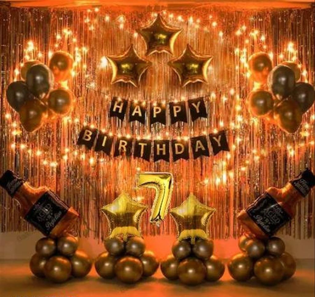 Happy birthday royal decoration set.